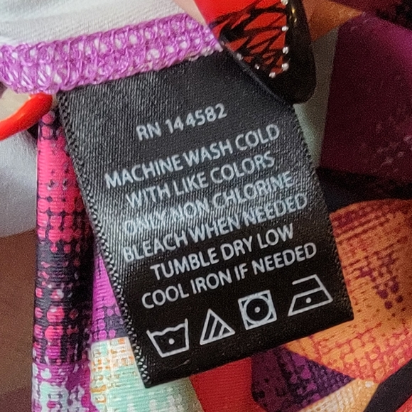 Lukka Lux Athletic Workout Racerback Tank Multicolor Chevron Print Sz XXL - Picture 4 of 4